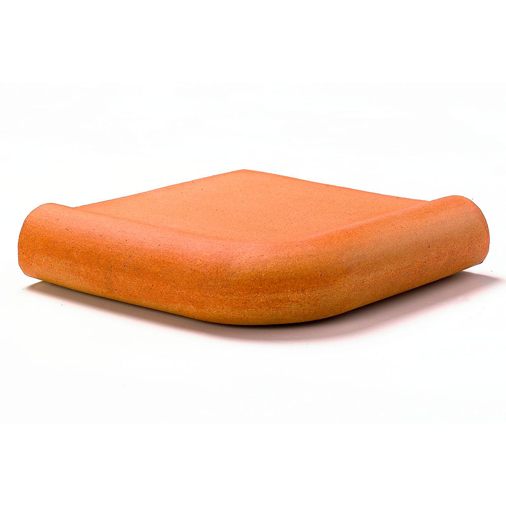Skånsk Natural Terracotta Ytre Hjørne Matt 28x28 cm